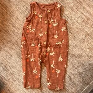 Cat & Jack Brown Tropical Palm Tree One Piece